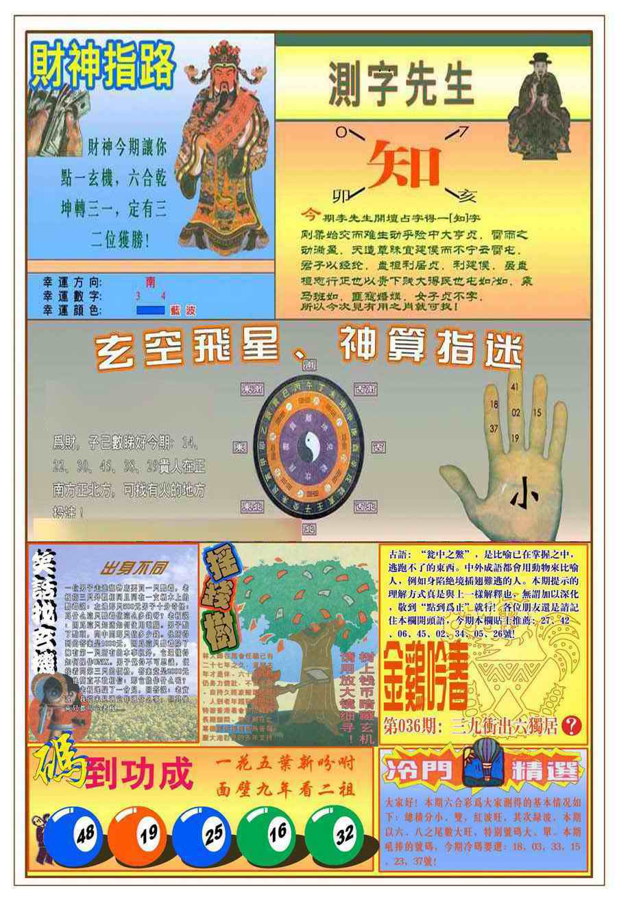 036期(新版)四柱预测B[图]